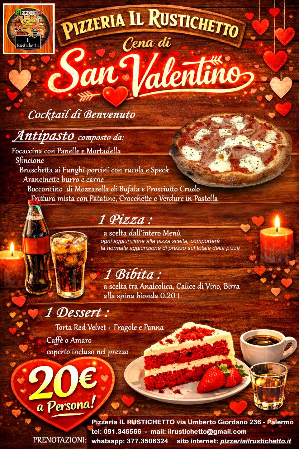menù San Valentino 2026