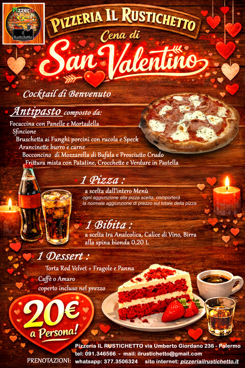 menù San Valentino 2026