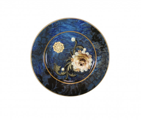 Servizio di piatti da tavola 18 pezzi Brandani Coll. Danubio Blu
