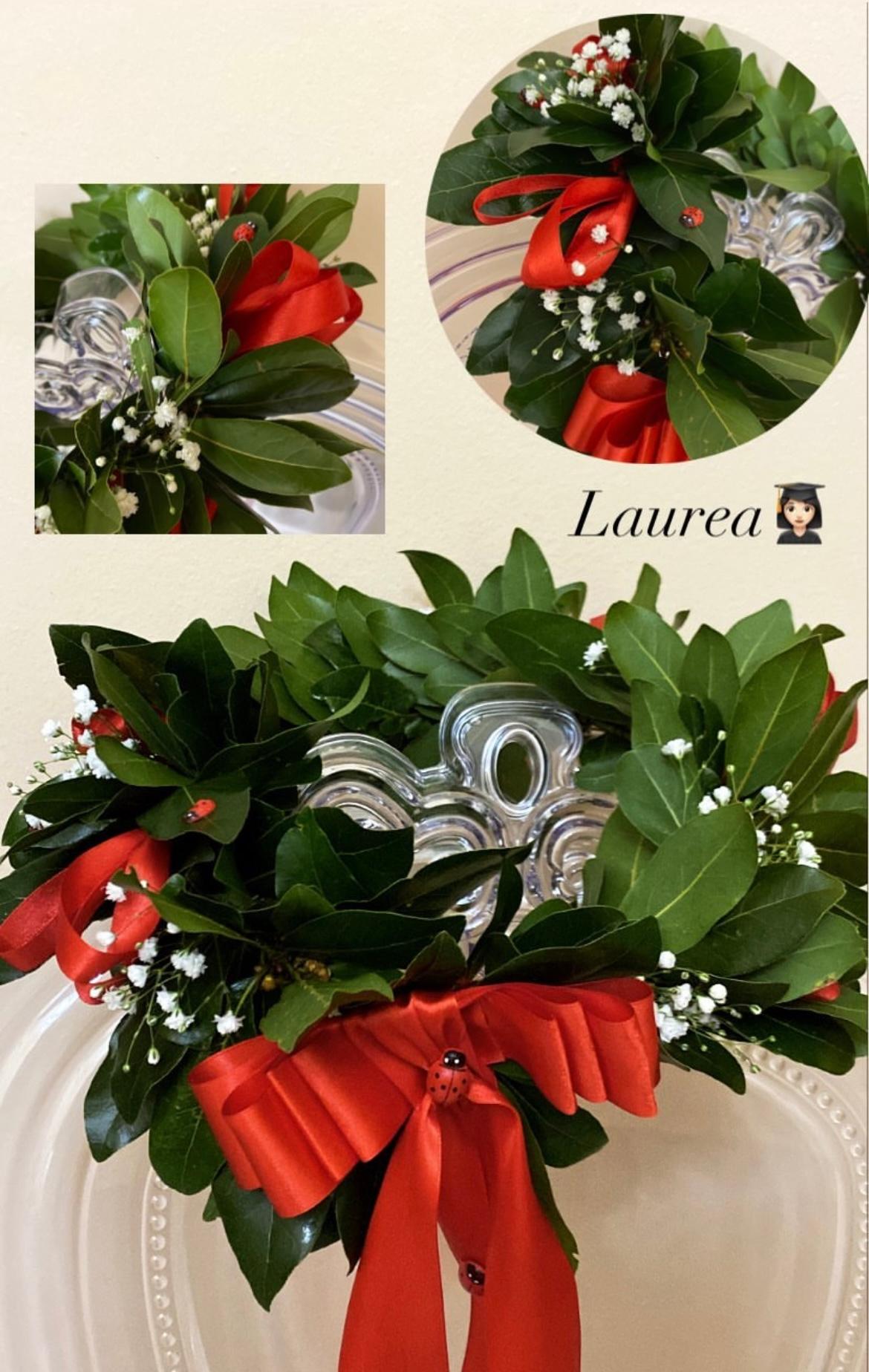 Corona d’alloro per Laurea Anna dei fiori A scelta