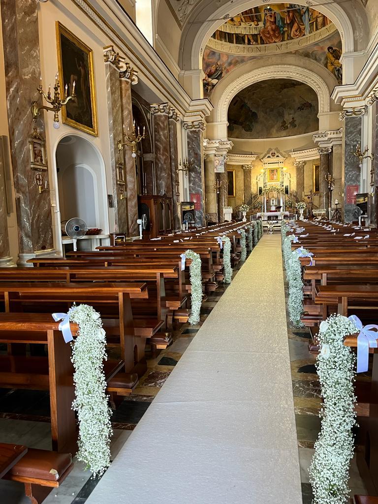 Addobbi Floreali Matrimonio Navata Anna dei Fiori