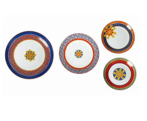 Servizio di piatti da tavola 18 pezzi brandani Coll. Miami