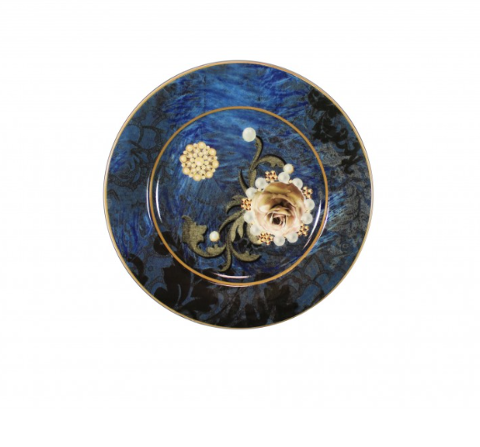 Servizio di piatti da tavola 18 pezzi Brandani Coll. Danubio Blu