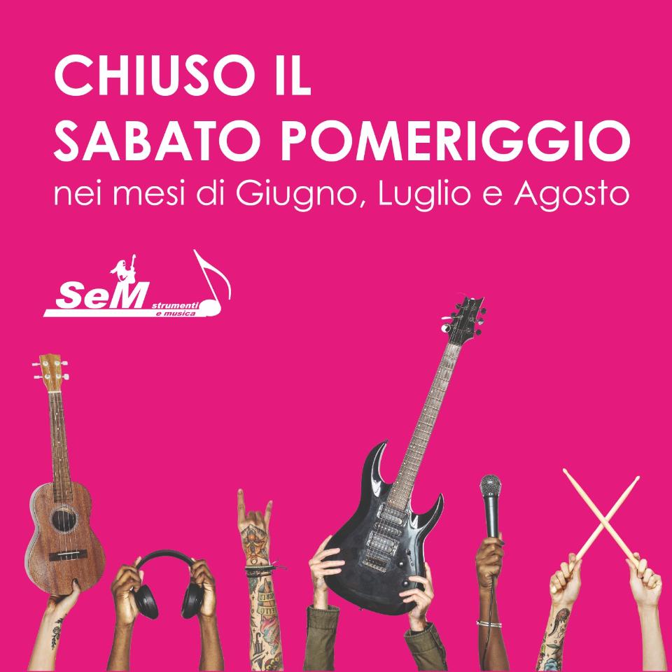 Chiuso il sabato pomeriggio