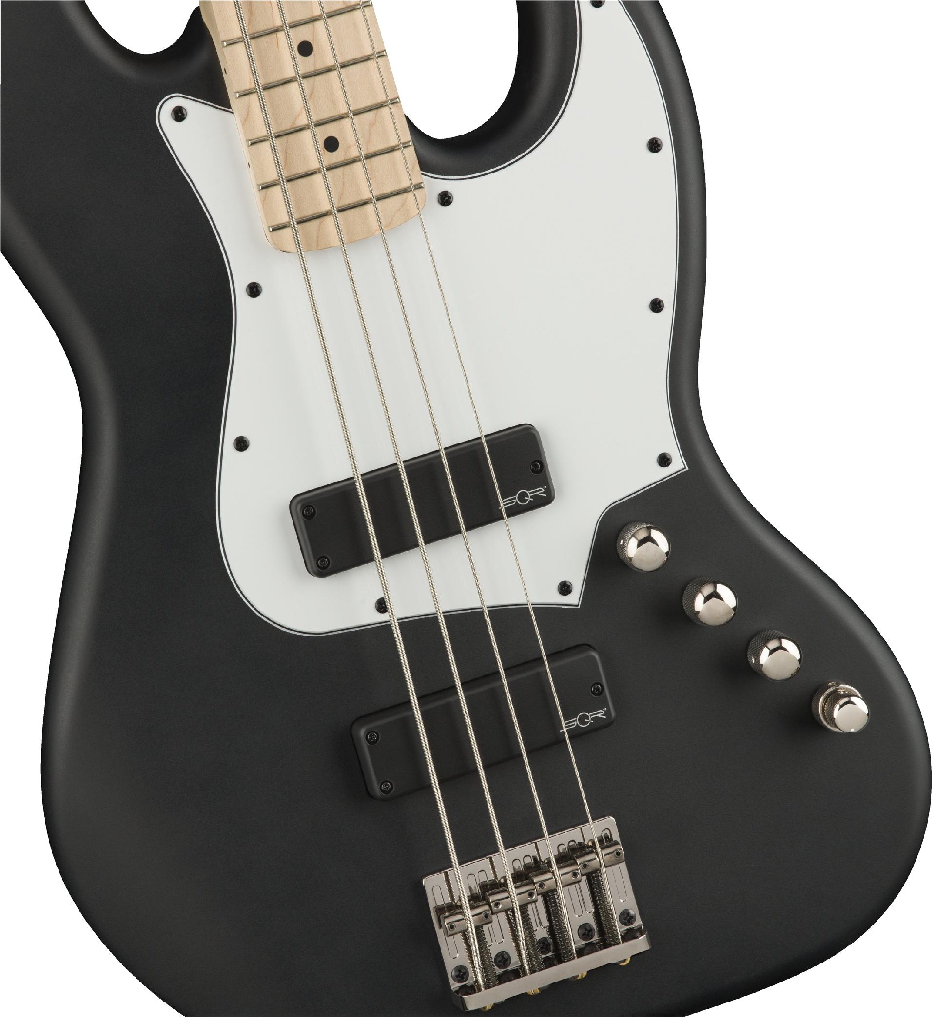 SQUIER CONTEMPORARY ACTIVE JAZZ BASS HH MN FLAT BLACK