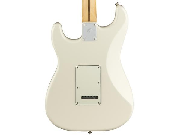 FENDER PLAYER STRATOCASTER PF POLAR WHITE CON BORSA FENDER MIDNIGHT BLUE IN OMAGGIO