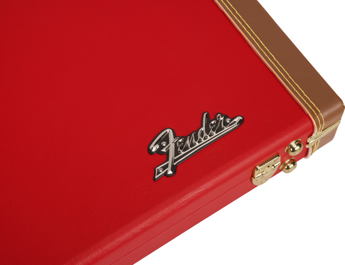 FENDER CLASSIC SERIES WOOD CASE STRAT/TELE FIESTA RED