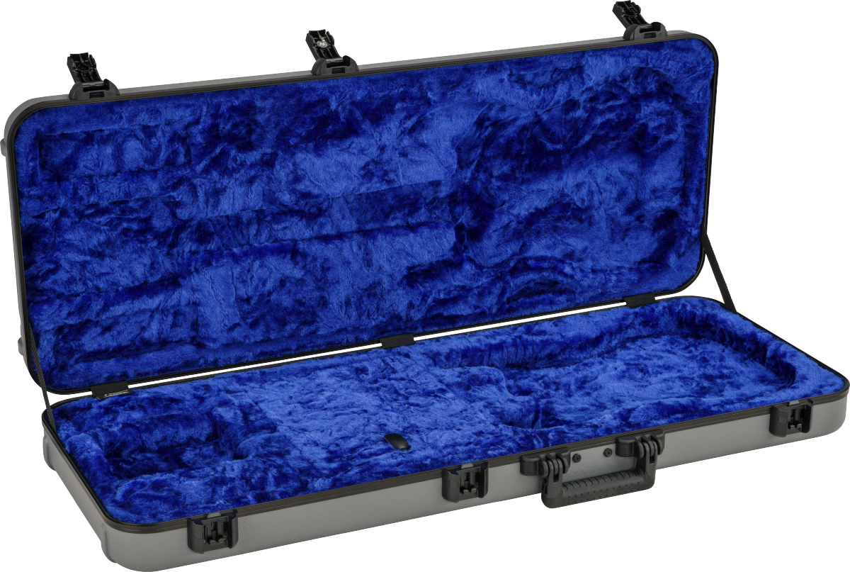 FENDER DELUXE MOLDED SERIES CASE STRAT TELE SILVER BLUE