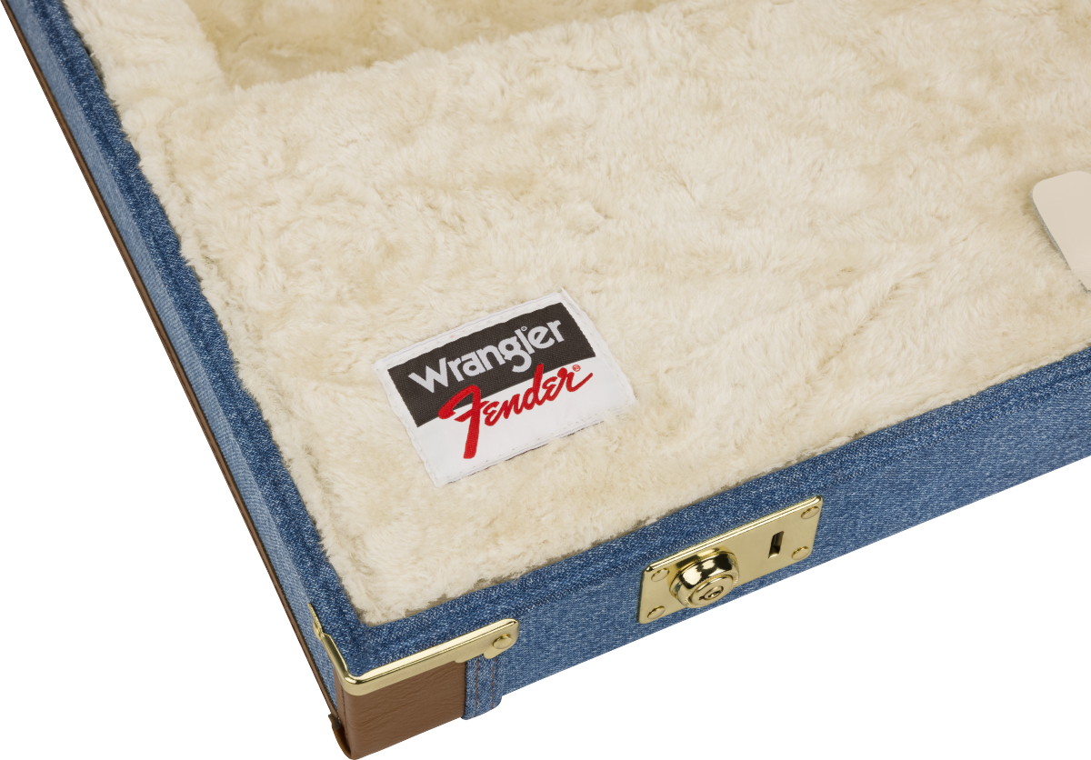 FENDER X WRANGLER DENIM WOOD CASE INDINGO STRAT/TELE BLACK