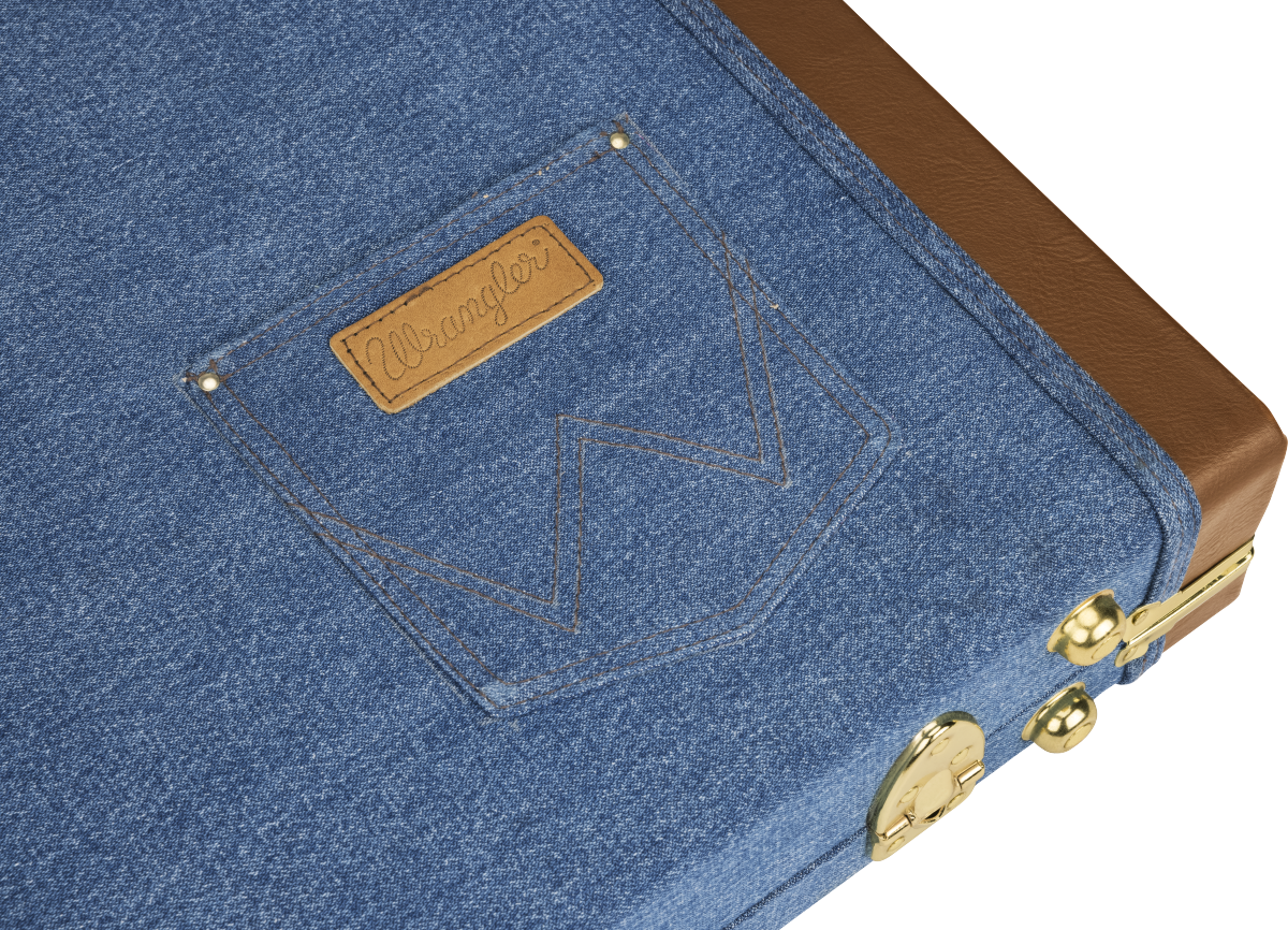FENDER X WRANGLER DENIM WOOD CASE INDINGO STRAT/TELE BLACK