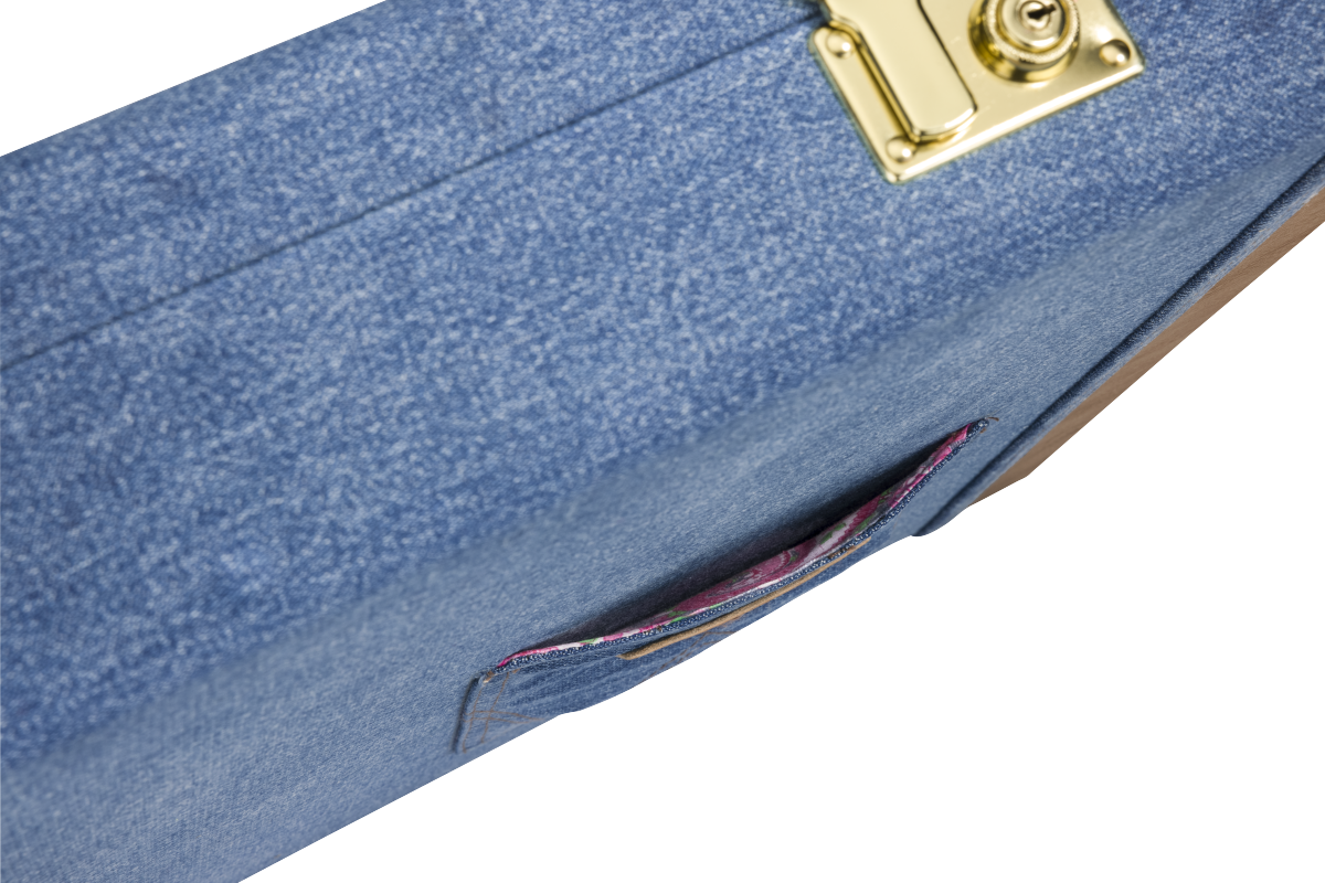 FENDER X WRANGLER DENIM WOOD CASE INDINGO STRAT/TELE BLACK