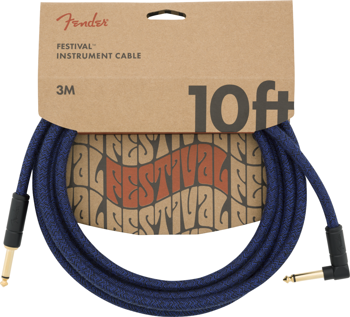 FENDER FESTIVAL INSTRUMENT CABLE BLUE DREAM 3 Mt.