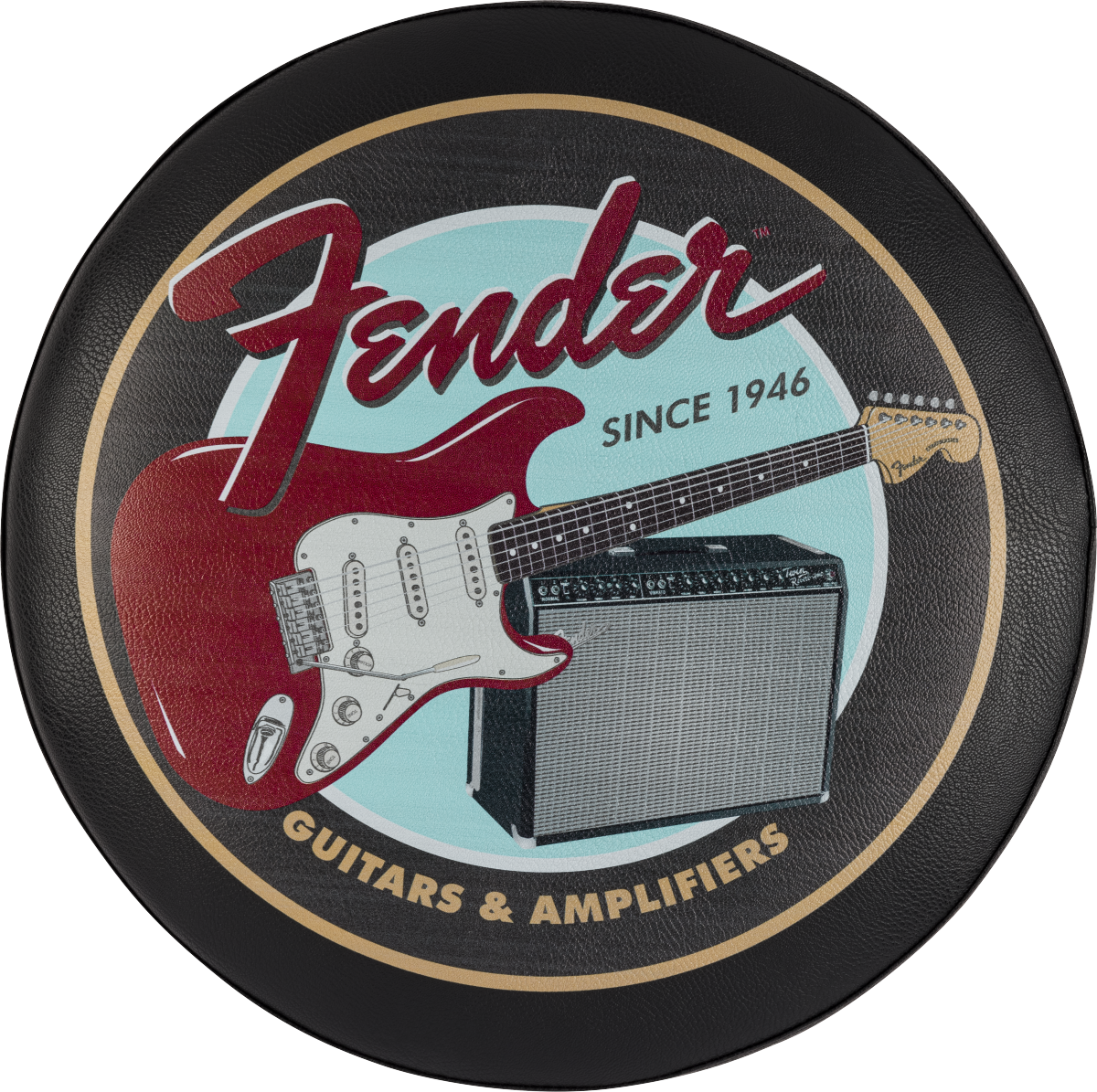 FENDER GUITAR & AMPS PICK POUCH BARSTOOL 24"