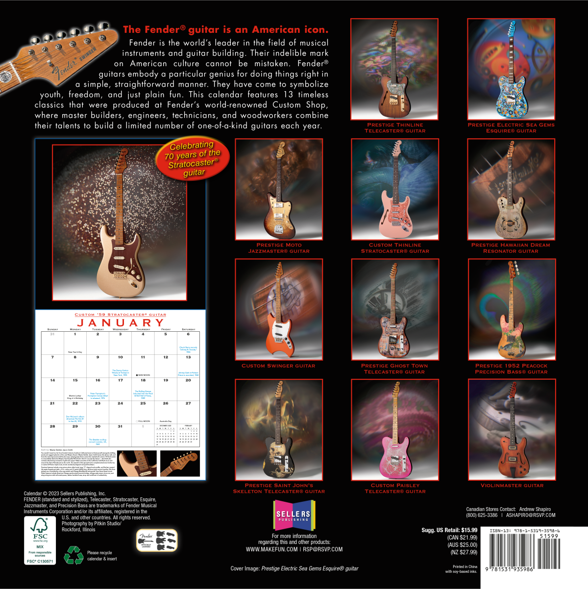 FENDER CALENDARIO 2024