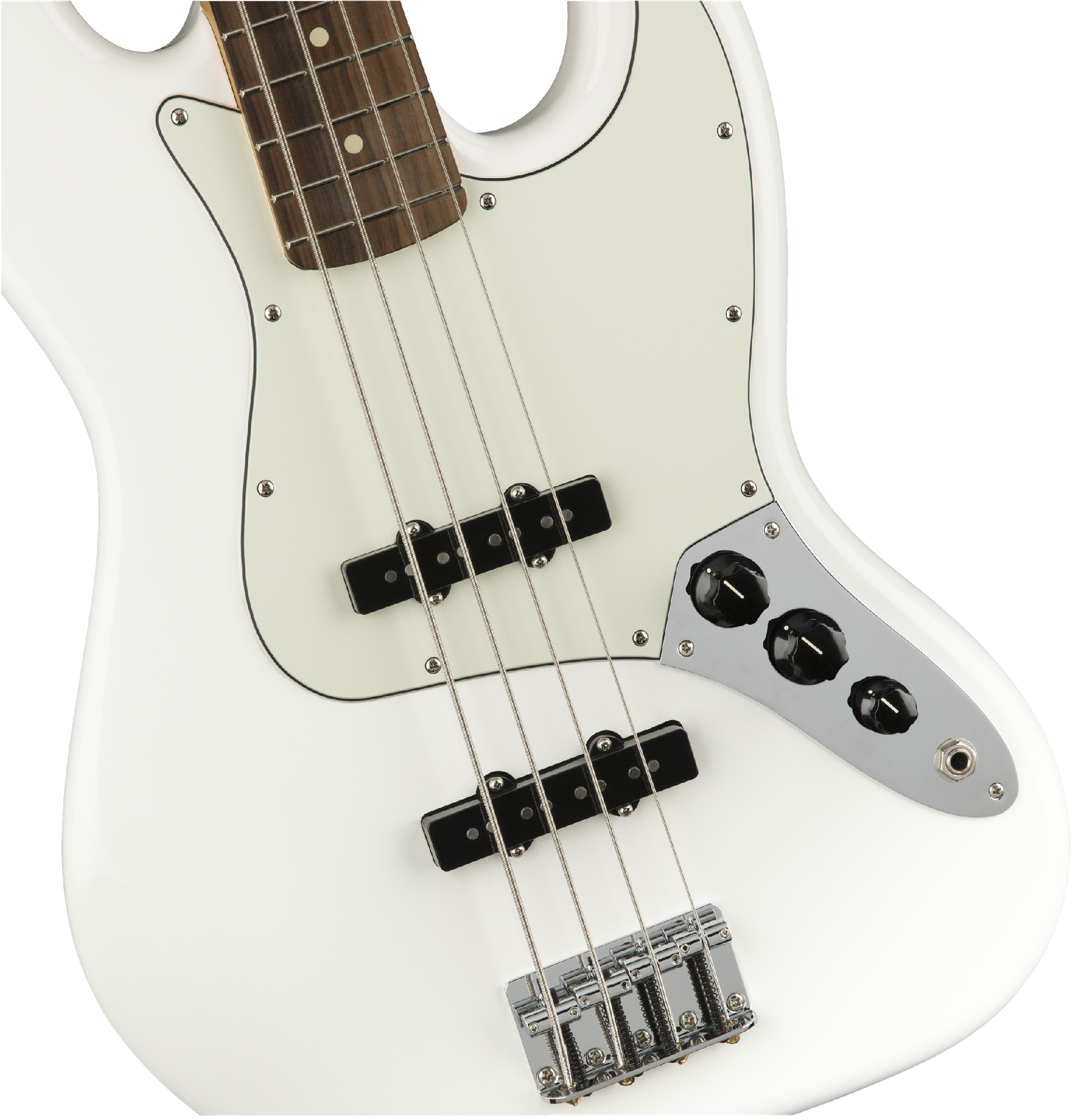 FENDER PLAYER JAZZ BASS PF POLAR WHITE CON BORSA IN OMAGGIO