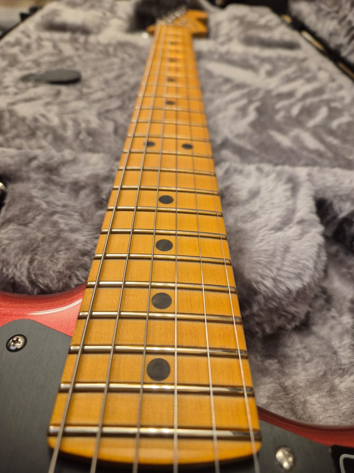 FENDER AMERICAN ULTRA II STRATOCASTER MN HSS SINISTER RED