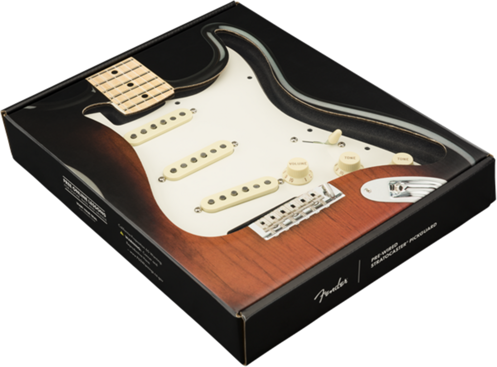 FENDER PRE WIRED STRAT PICKGUARD SSS CUSTOM SHOP '69 WHITE