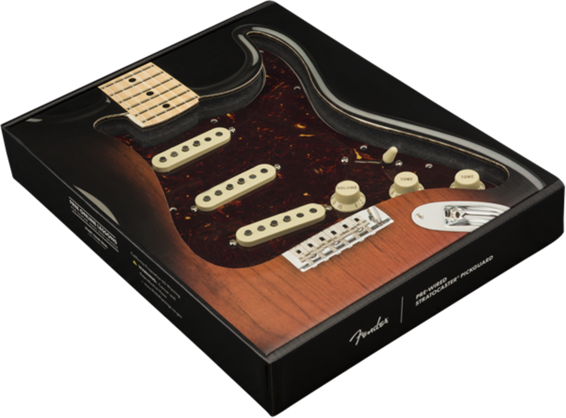 FENDER PRE WIRED STRAT PICKGUARD SSS TEX MEX TORTOISE SHELL
