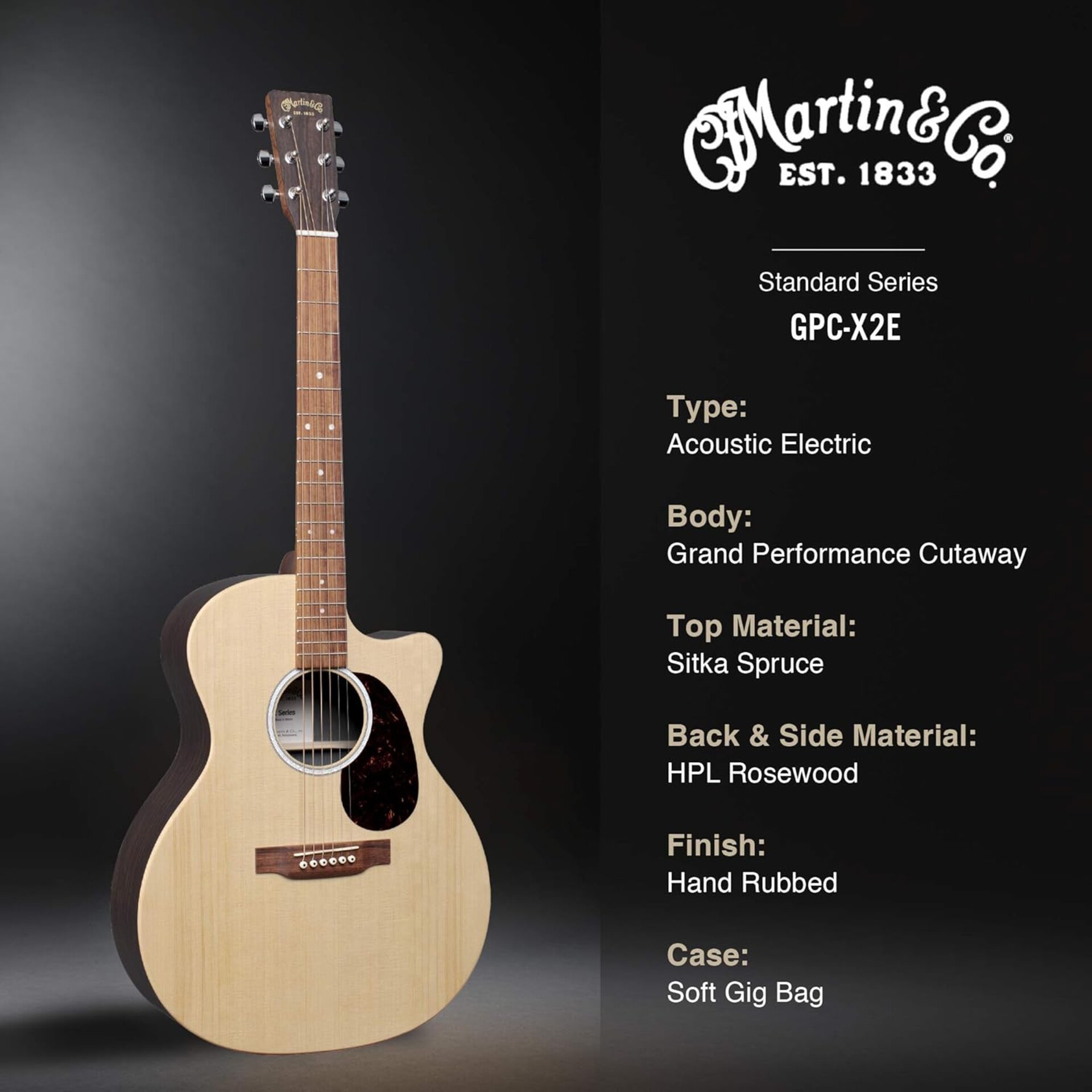 MARTIN GPCX2E ROSEWOOD