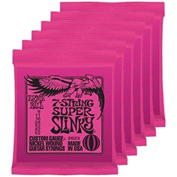 ERNIE BALL 2623 SUPER SLINKY 7 CORDE CONFEZIONE 6 MUTE