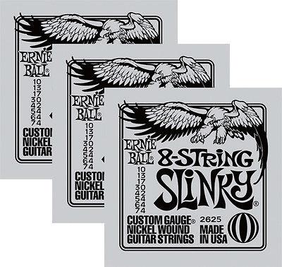 ERNIE BALL 2625 8 CORDE SET TRE MUTE
