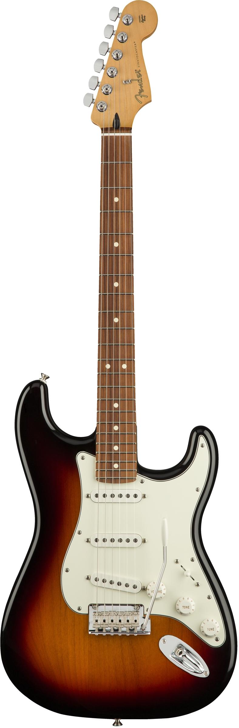 FENDER PLAYER STRATOCASTER PF 3C SUNBURST CON BORSA FENDER MIDNIGHT BLUE IN OMAGGIO