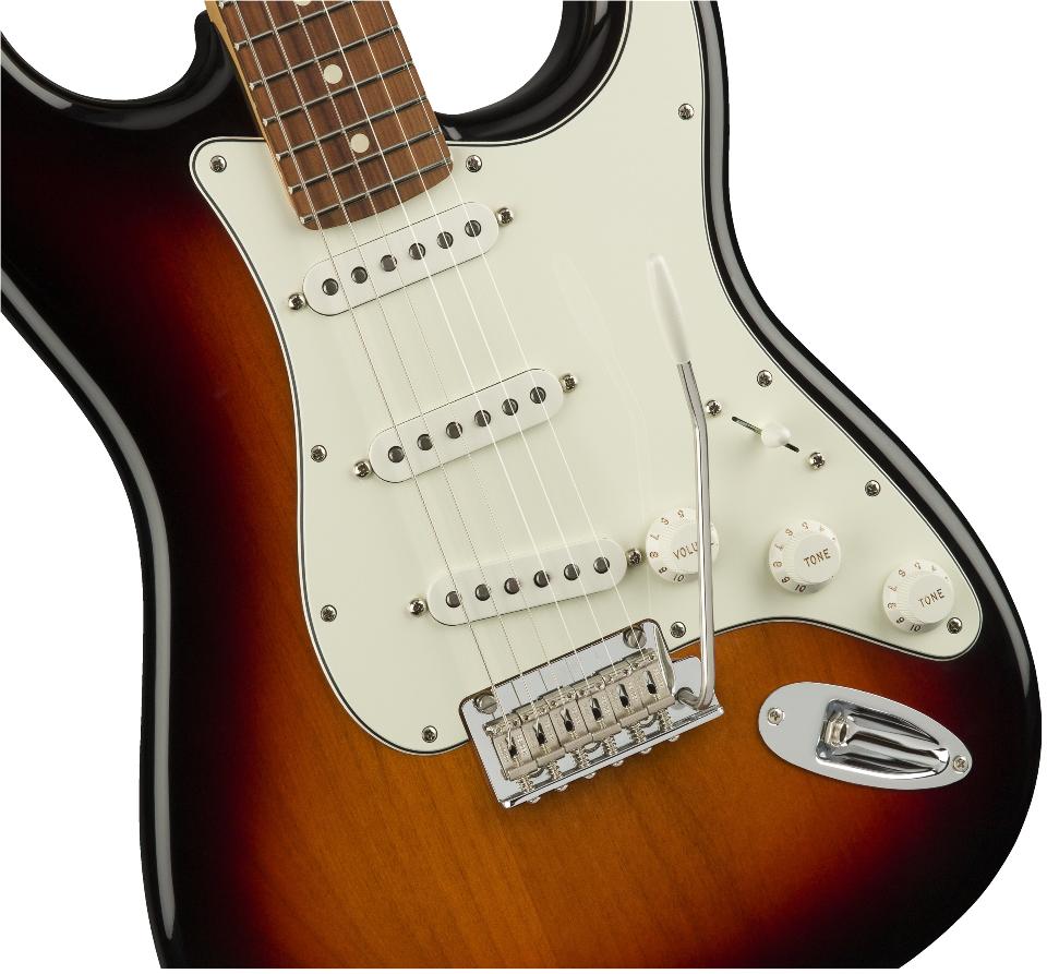 FENDER PLAYER STRATOCASTER PF 3C SUNBURST CON BORSA FENDER MIDNIGHT BLUE IN OMAGGIO