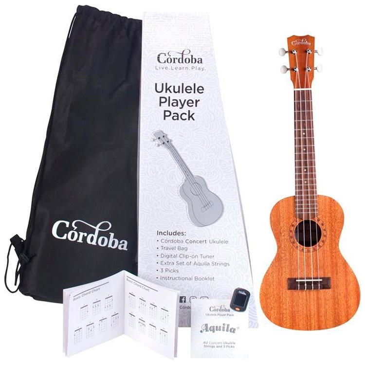 CORDOBA UKULELE PLAYER PACK CONCERTO