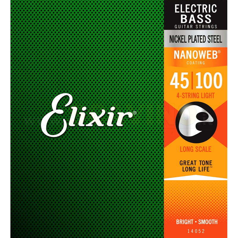 ELIXIR 14052 NANOWEB LIGHT LONG SCALE BASS 4 CORDE