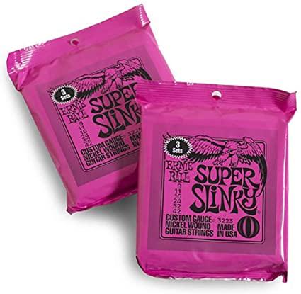 ERNIE BALL 3223 SUPER SLINKY 2 CONFEZIONI DA 3 MUTE CADAUNA