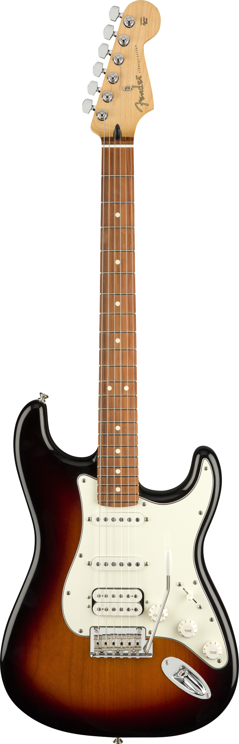 FENDER PLAYER STRATOCASTER HSS PF 3C SUNBURST CON BORSA FENDER MIDNIGHT BLUE IN OMAGGIO