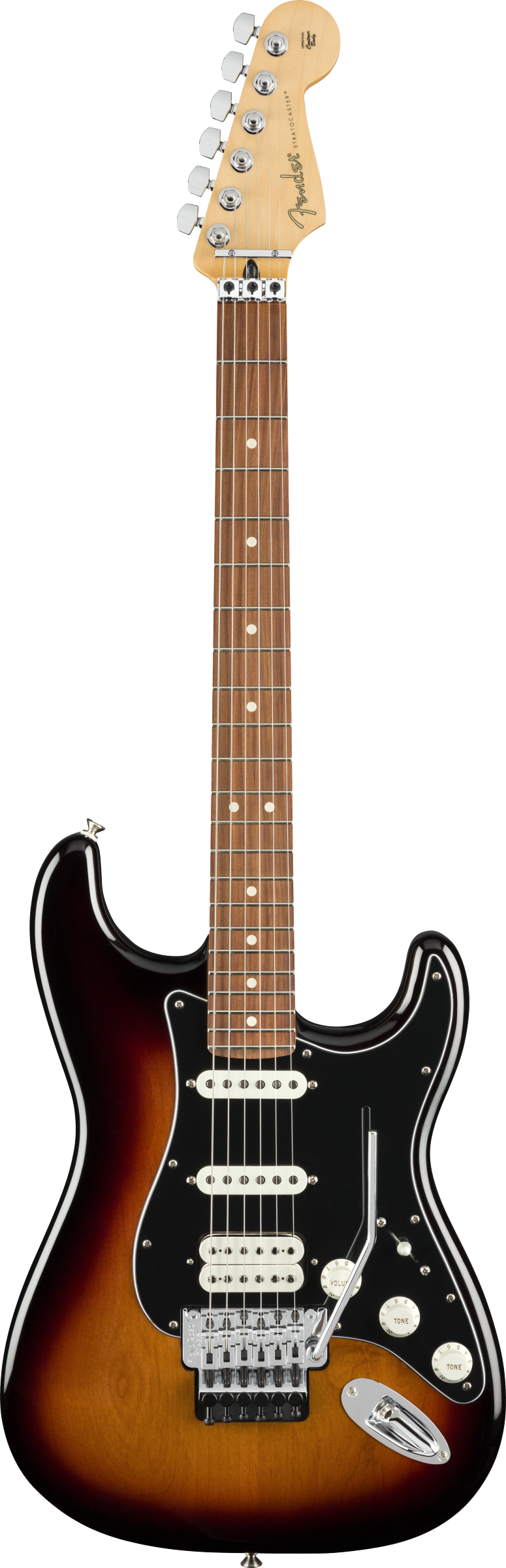 FENDER PLAYER STRATOCASTER HSS FR PF 3-COLOR SUNBURST CON BORSA FENDER MIDNIGHT BLUE IN OMAGGIO