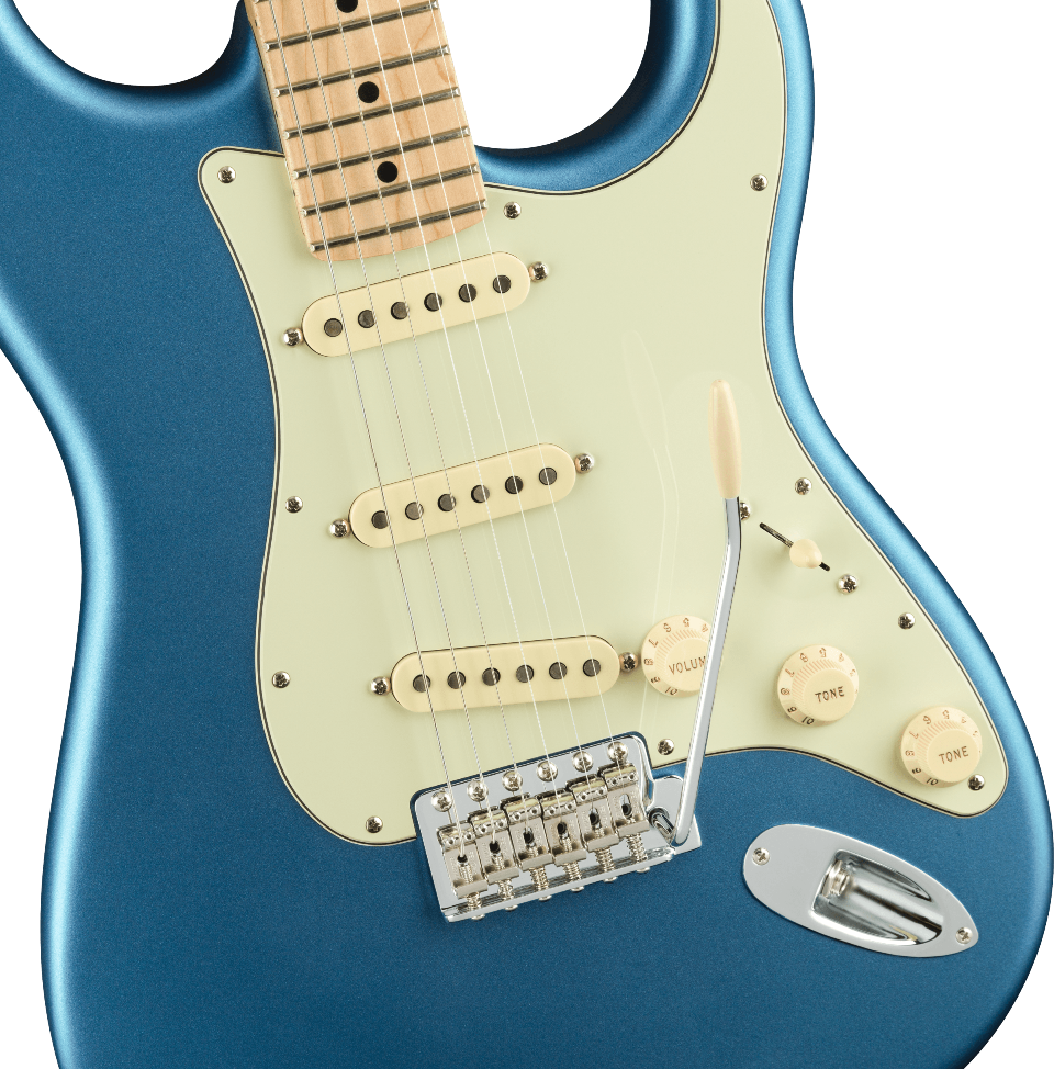 FENDER AMERICAN PERFORMER STRATOCASTER MN SATIN LAKE PLACID BLUE