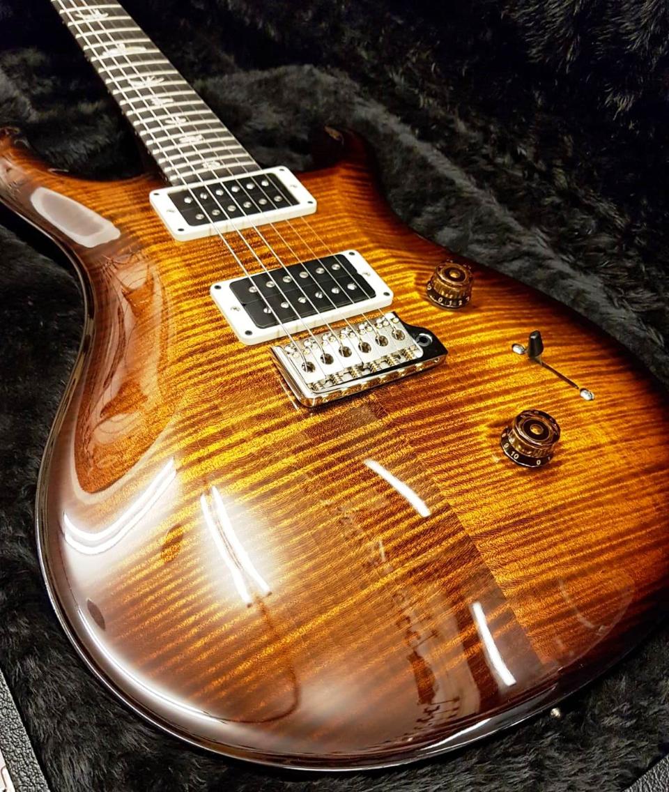 PRS PAUL REED SMITH CUSTOM 24 85/15 BLACK GOLD BURST PATTERN THIN