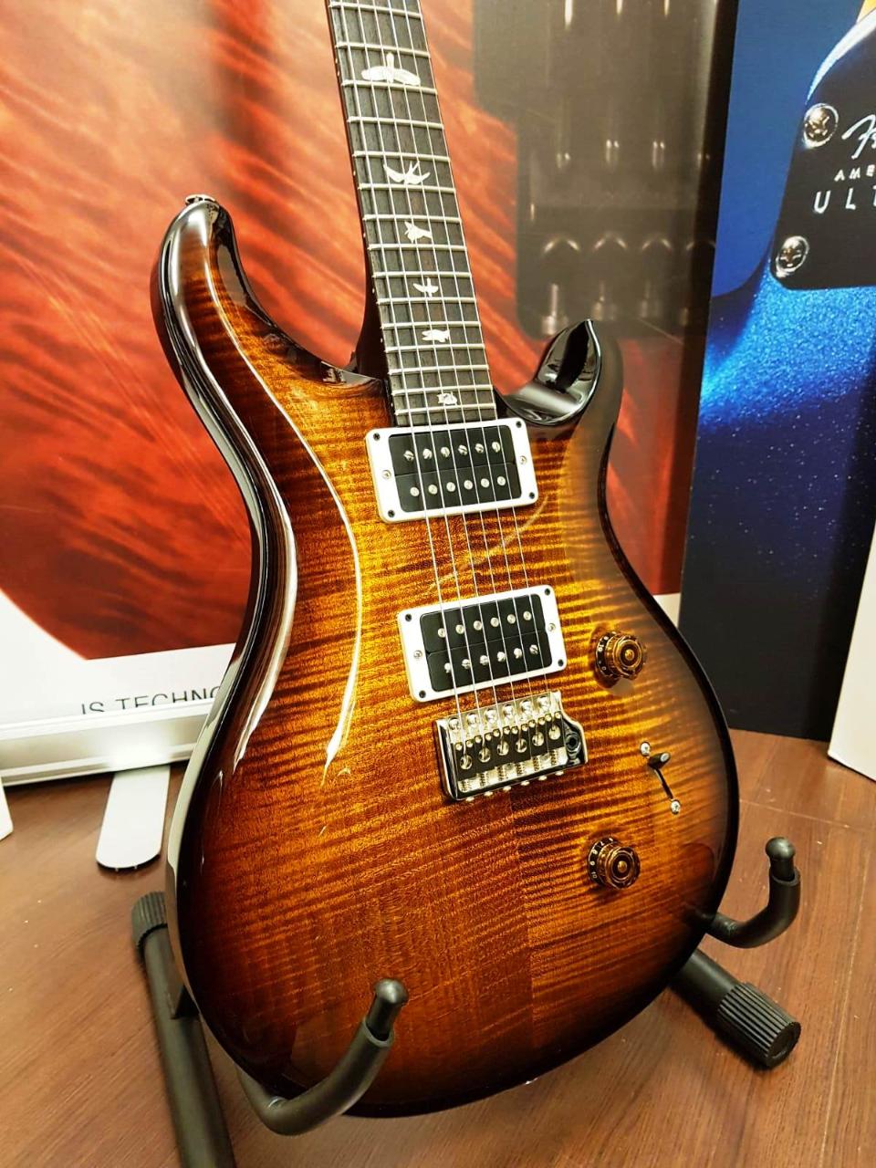 PRS PAUL REED SMITH CUSTOM 24 85/15 BLACK GOLD BURST PATTERN THIN