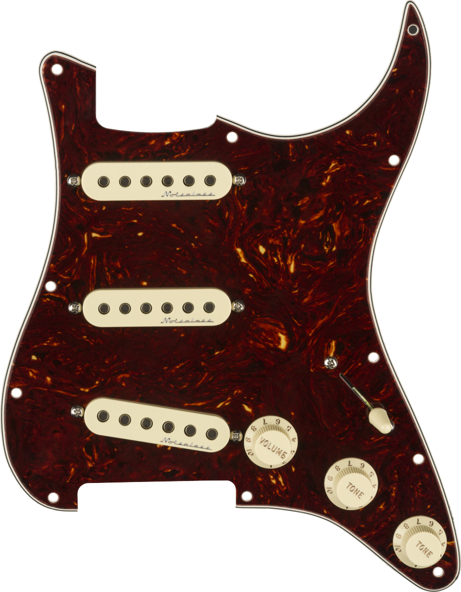 FENDER PRE WIRED STRAT PICKGUARD SSS HOT NOISELESS