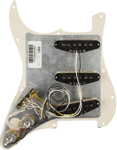 FENDER PRE WIRED STRAT PICKGUARD SSS HOT NOISELESS