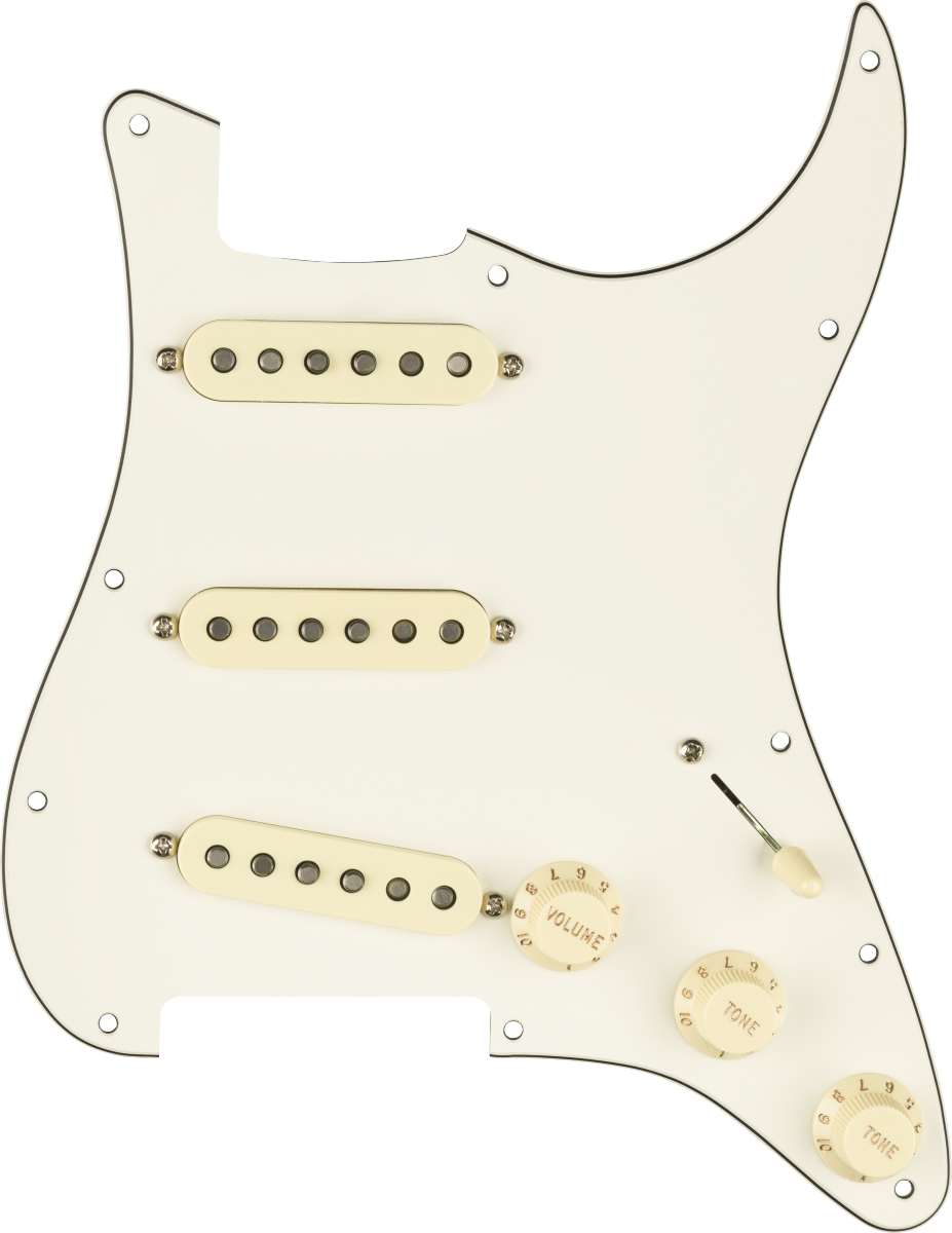 FENDER PRE WIRED STRAT PICKGUARD SSS ORIGINAL 57/62