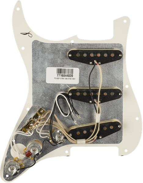 FENDER PRE WIRED STRAT PICKGUARD SSS ORIGINAL 57/62