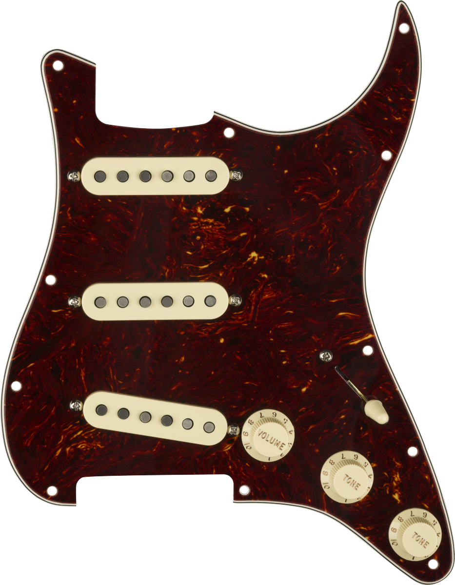 FENDER PRE WIRED STRAT PICKGUARD SSS CUSTOM SHOP 50'S