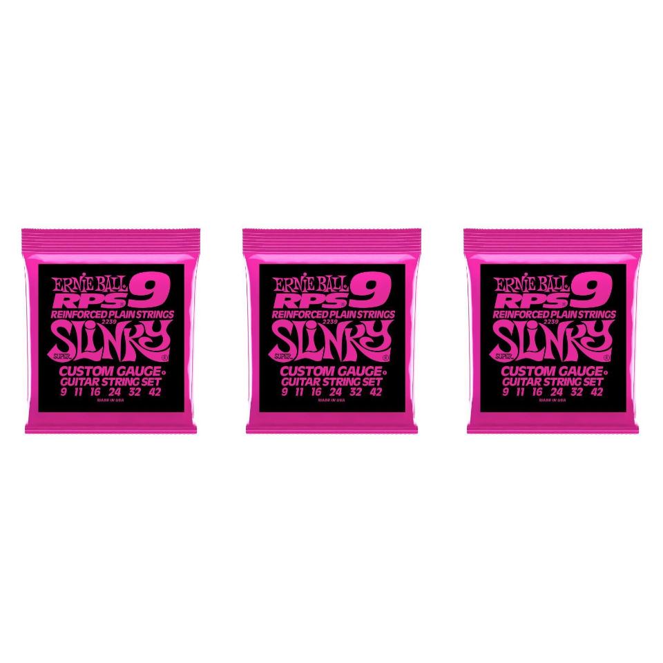 ERNIE BALL 2239 RPS10 SUPER SLINKY CONFEZIONE 3 MUTE