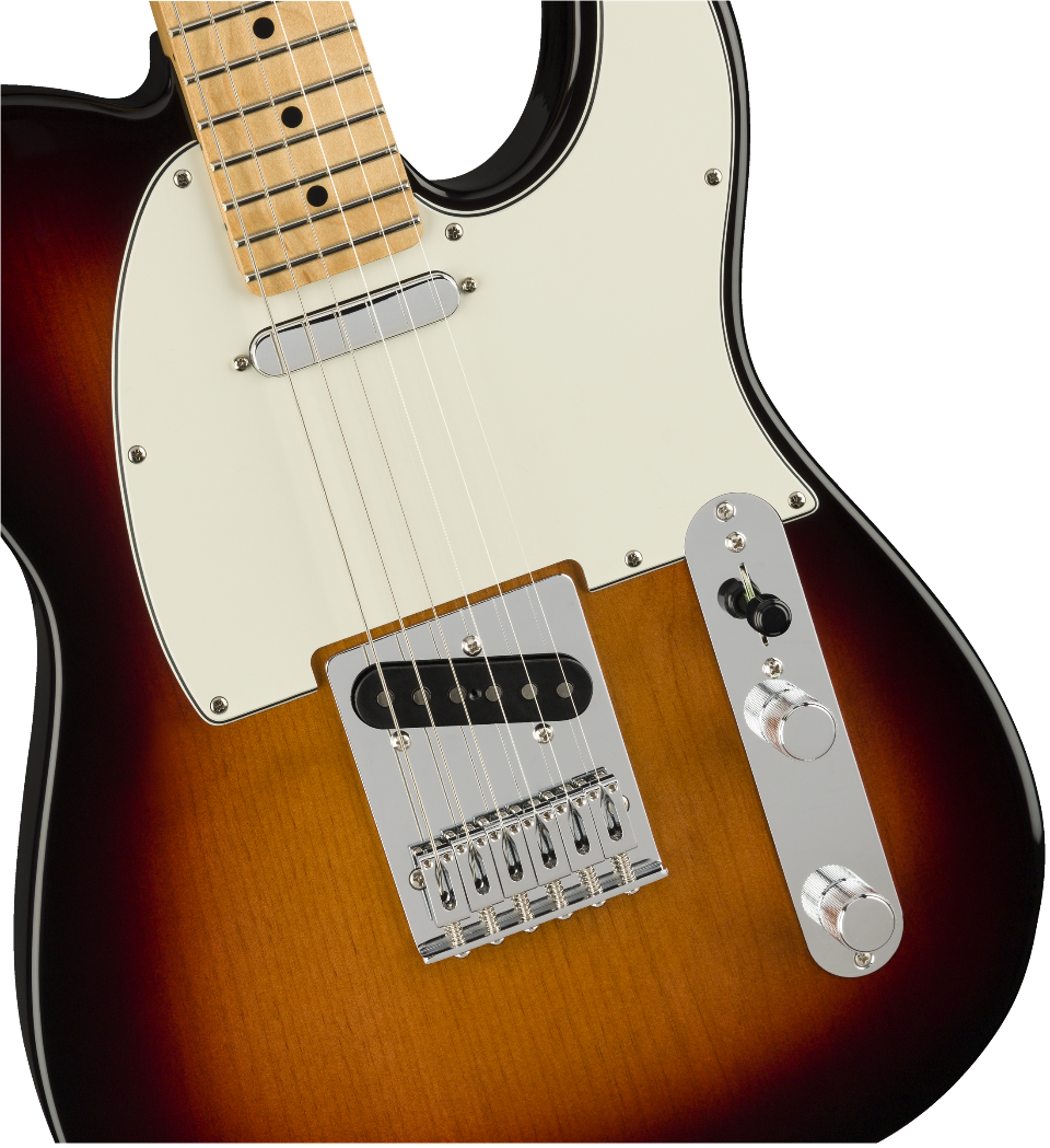 FENDER PLAYER TELECASTER MN 3-COLOR SUNBURST CON BORSA FENDER MIDNIGHT BLUE IN OMAGGIO