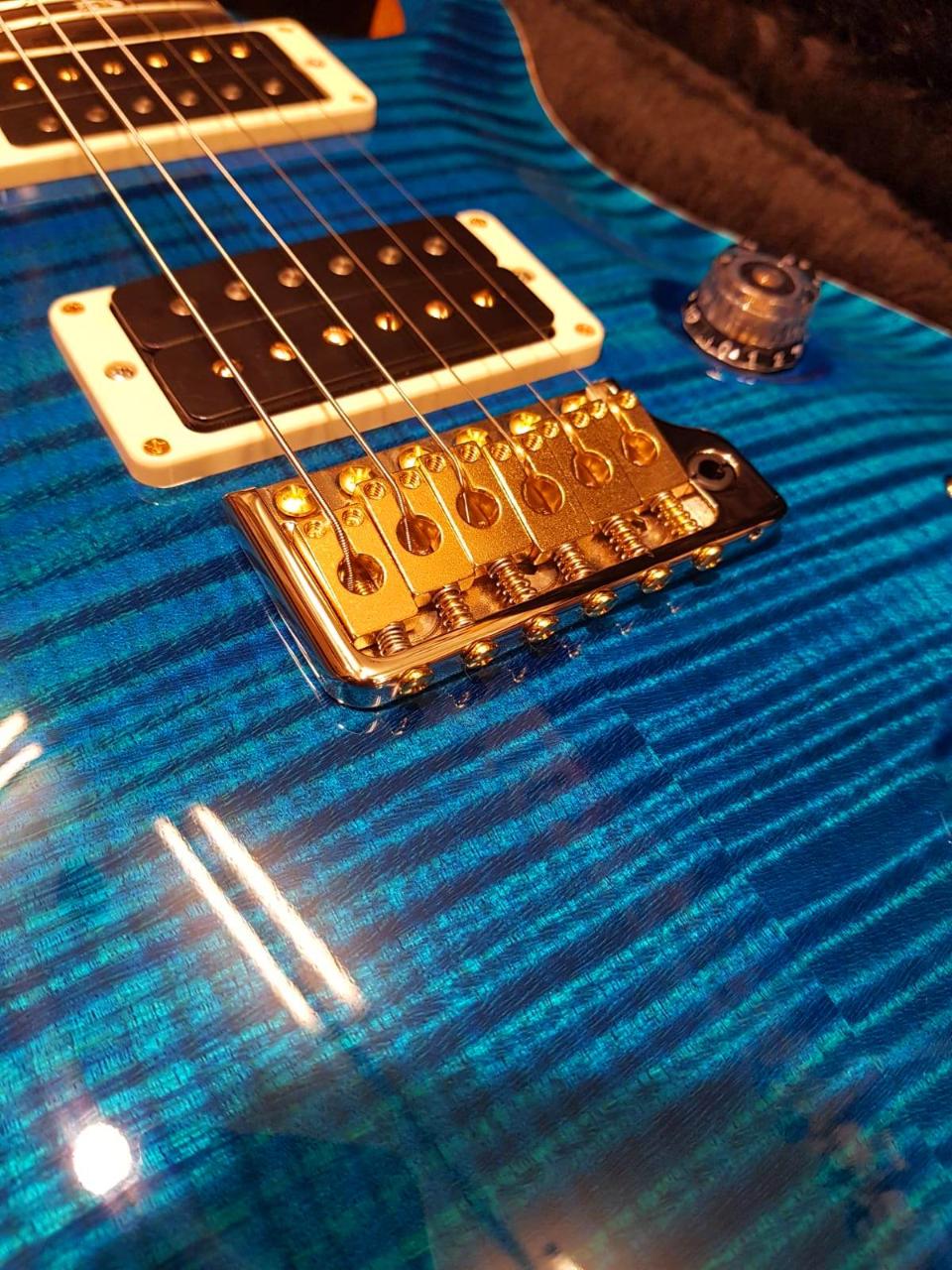 PRS PAUL REED SMITH CUSTOM 24 T10 TEN TOP PATTERN THIN AQUAMARINE