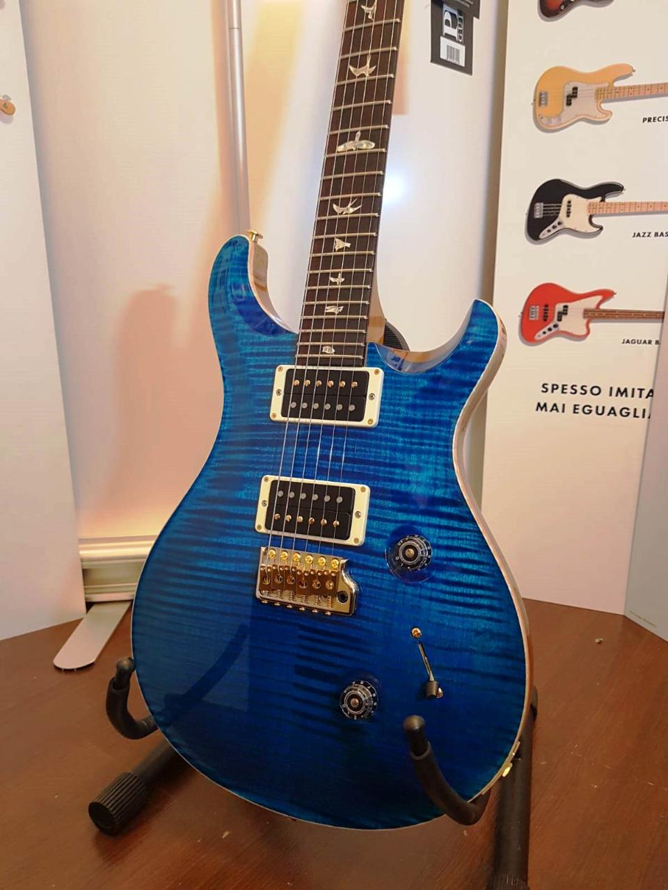 PRS PAUL REED SMITH CUSTOM 24 T10 TEN TOP PATTERN THIN AQUAMARINE