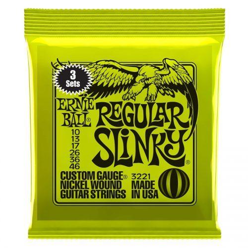 ERNIE BALL 3221 REGULAR SLINKY 2 CONFEZIONI DA 3 MUTE CADAUNA