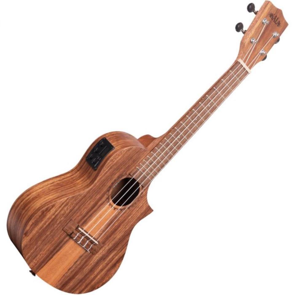 KALA KA TK C CE TEAK UKULELE CONCERTO TRI TOP ELETTRIFICATO