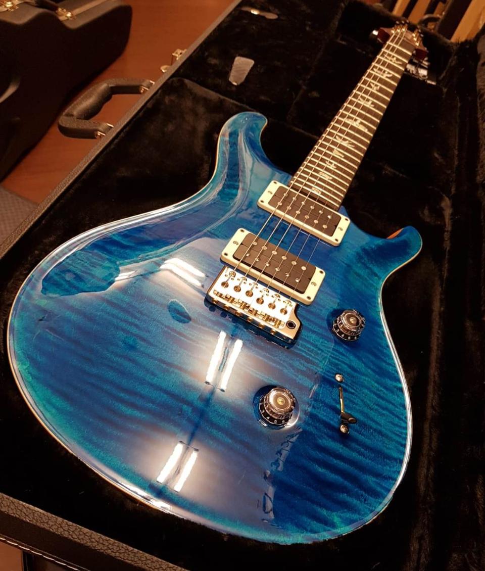 PRS PAUL REED SMITH CUSTOM 24 85/15 AQUAMARINE PATTERN THIN