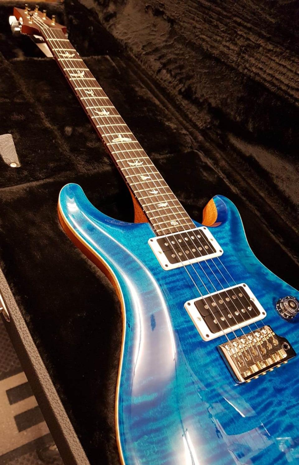 PRS PAUL REED SMITH CUSTOM 24 85/15 AQUAMARINE PATTERN THIN