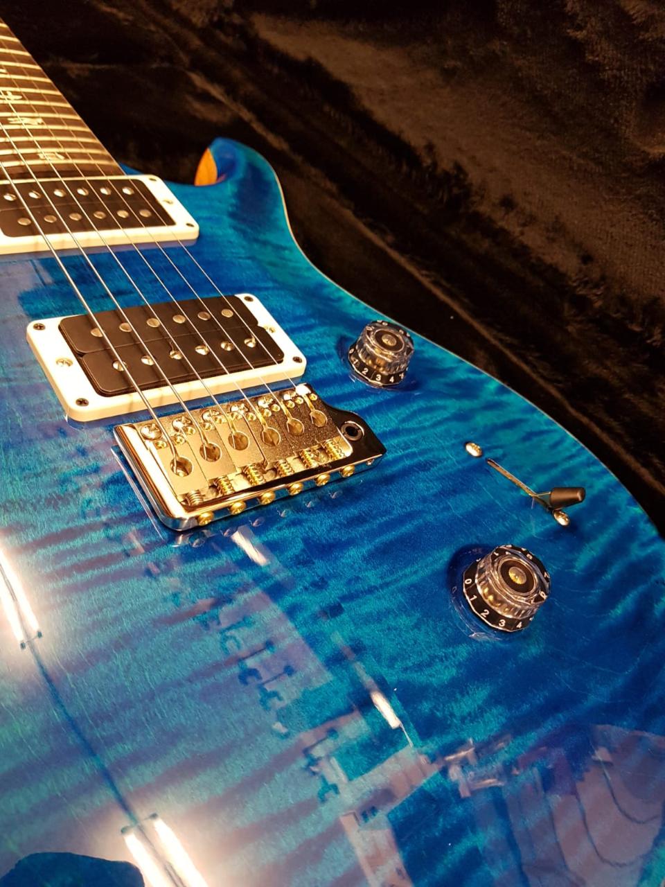 PRS PAUL REED SMITH CUSTOM 24 85/15 AQUAMARINE PATTERN THIN