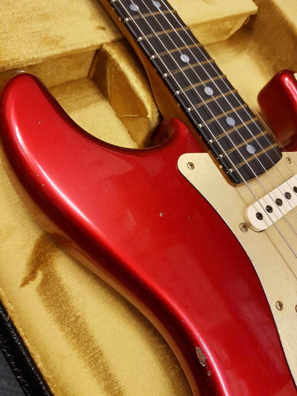 FENDER CUSTOM SHOP LTD STRATOCASTER "BIG HEAD" RELIC RW AGED CANDY APPLE